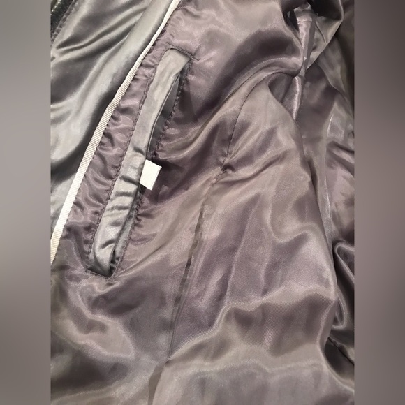 Slate Gray faux fur collar puffer jacket - Picture 12 of 12